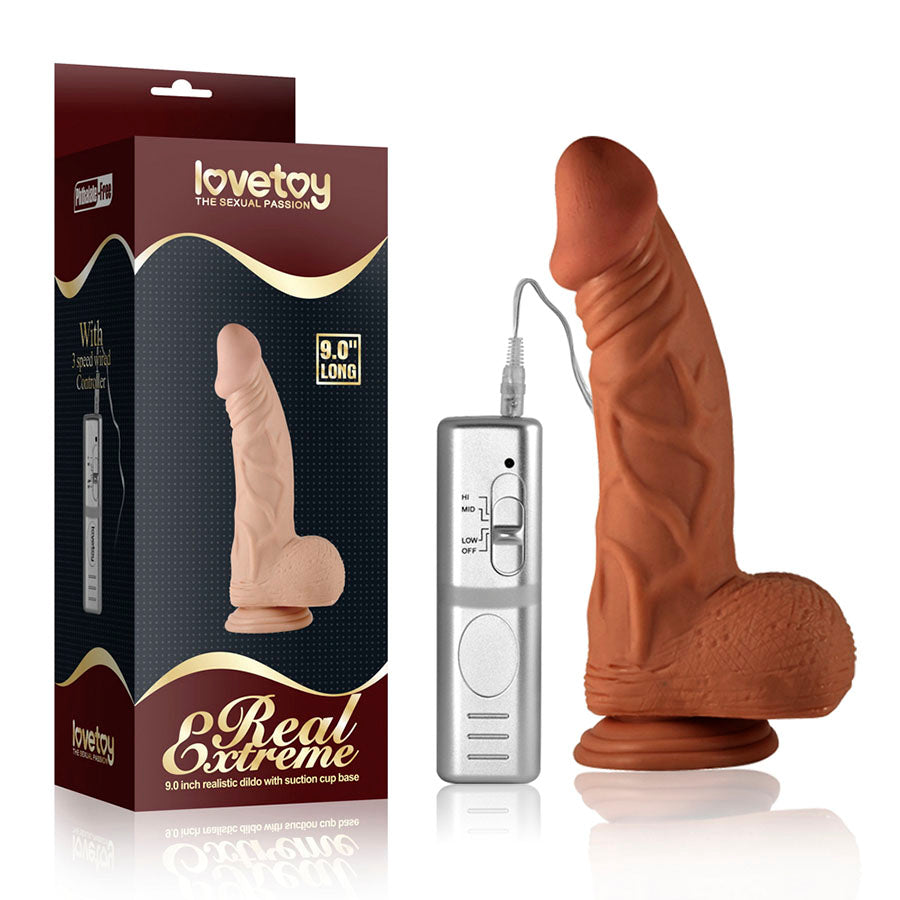 Vibrating Real Extreme Black 9 Pulgadas