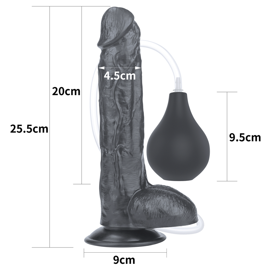 10'' SQUIRT EXTREME DILDO BLACK