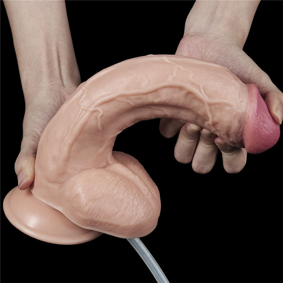 10" SQUIRT EXTREME DILDO FLESH
