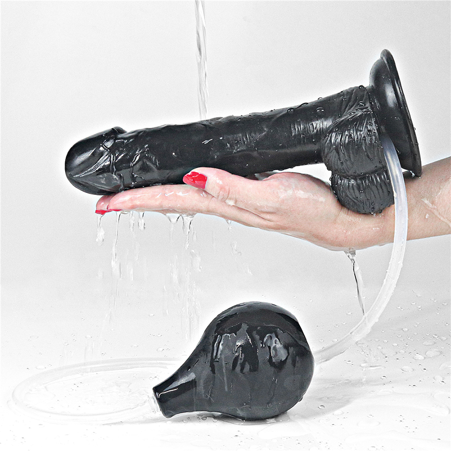 10'' SQUIRT EXTREME DILDO BLACK