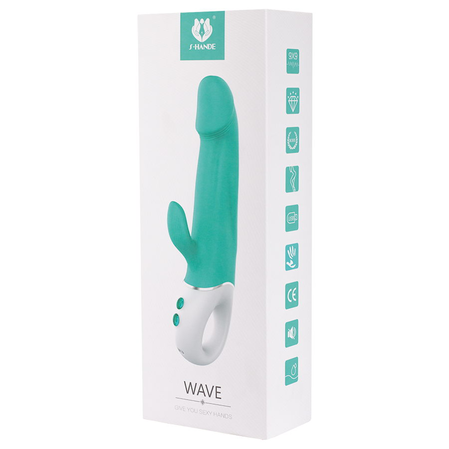 Vibrador Doble Estimulación Wave Naranja