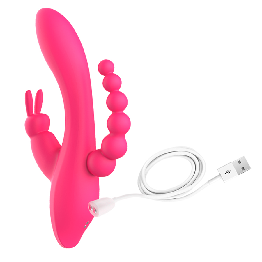 Vibrador Tiple Estimulación Oley Pink