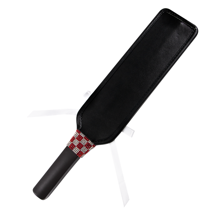Paleta Con Crodón De Satín Blanco