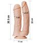 Dildo Realistic 12" Mega Double Flesh