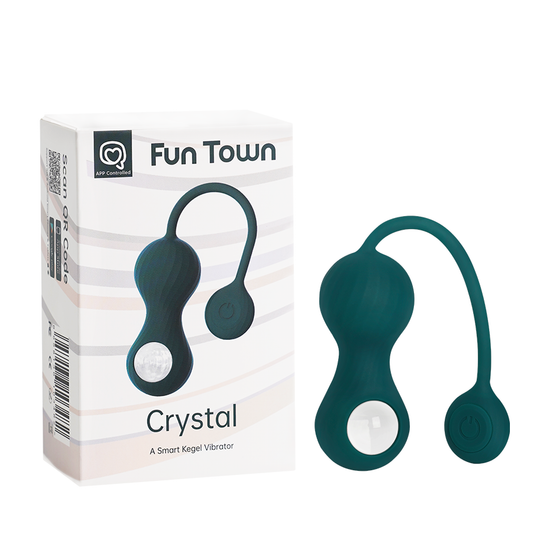 Bolas Vaginales Vibradoras a Control Remoto con APP Fun Town Kegel Crystal