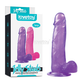 Dildo 8'' Large Purple Jelly Studs