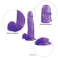 Dildo 8'' Large Purple Jelly Studs