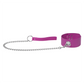 Collar With Chain Leash Rose