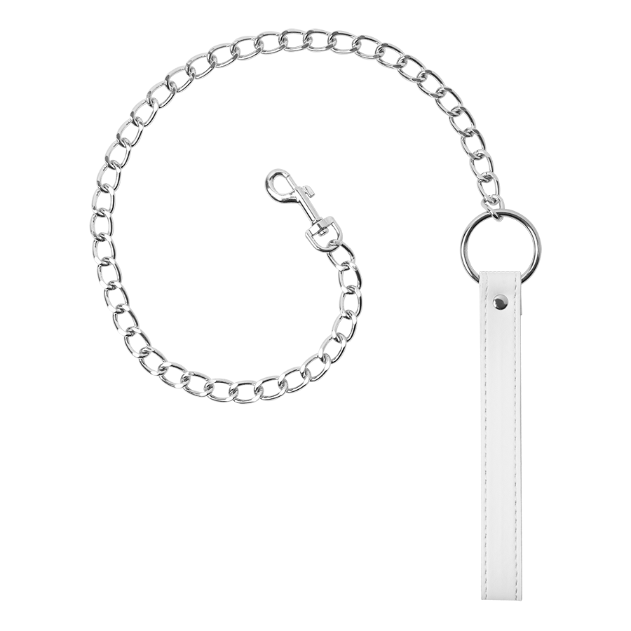 Collar With Leash White