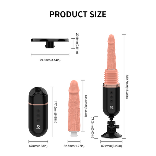 Vibrador Control Remoto Gatling