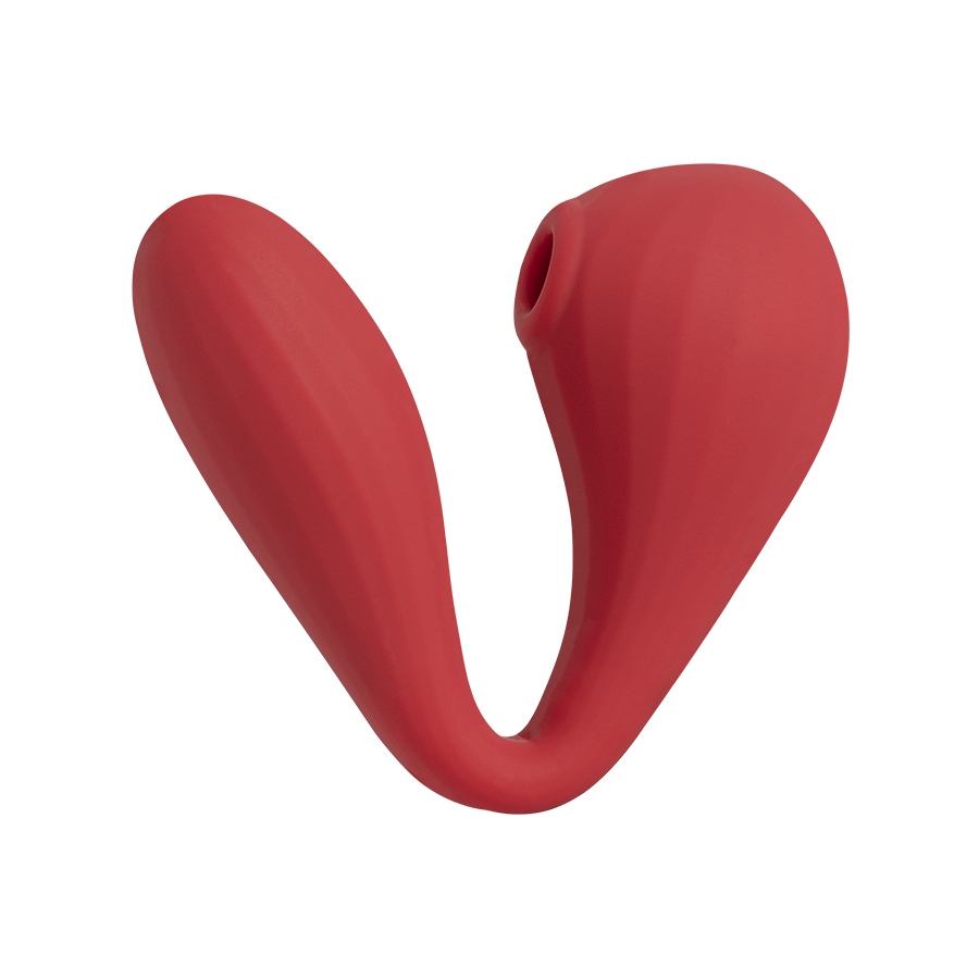 Estimulador Clitorial por Ondas y Vibrador Punto G con APP Magic Bobi Red