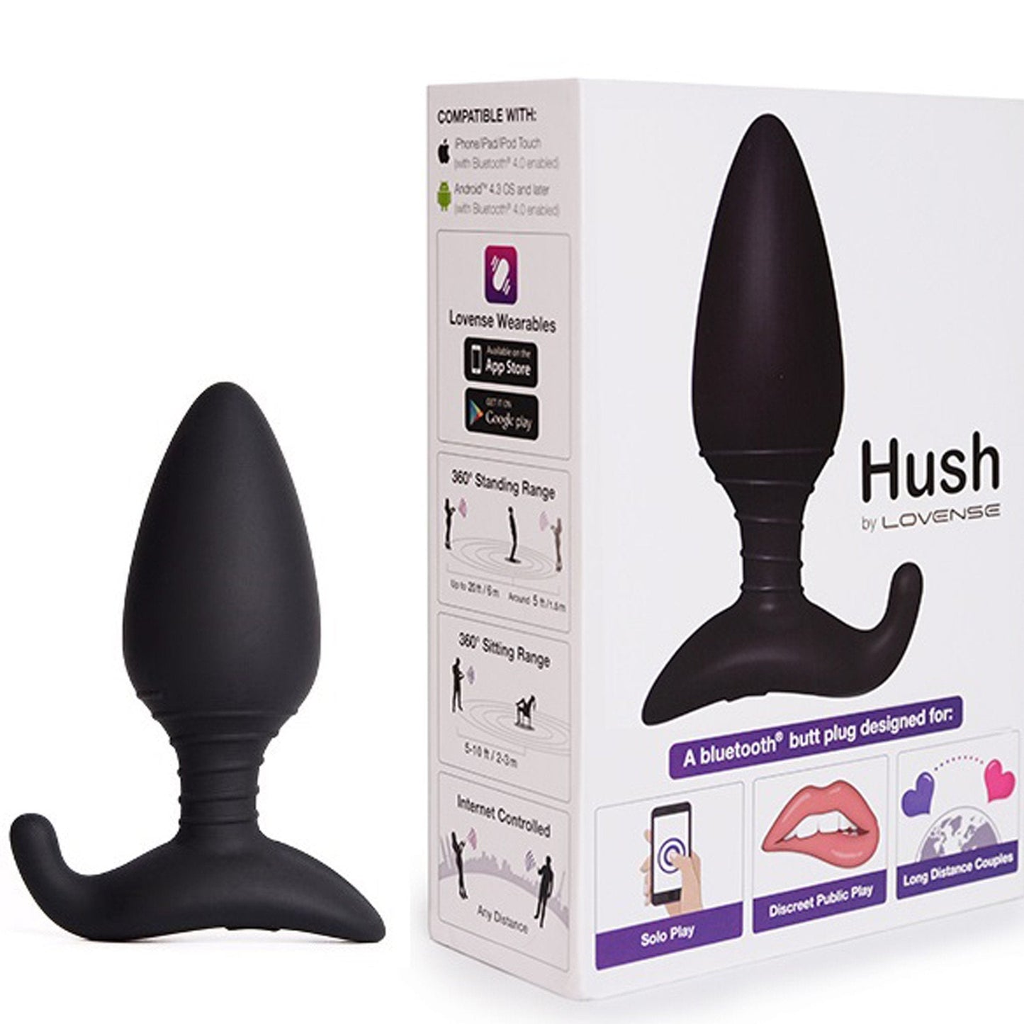 Vibrador Anal con App Hush (1.5) By Lovense