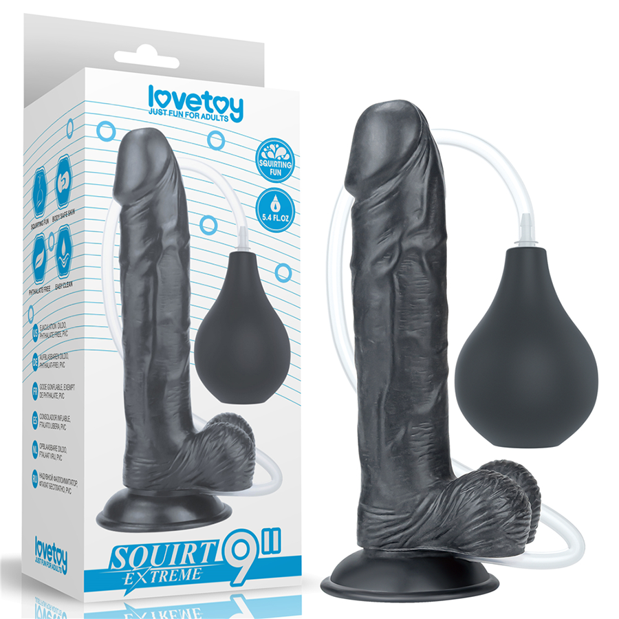 Dildo Squirt Estremo 9'' Black