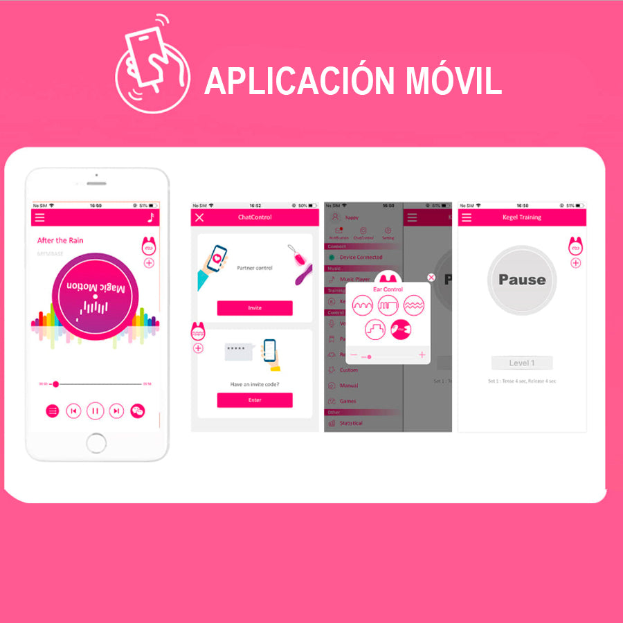 Vibrador Clitorial y Punto G con APP Magic Eidolon