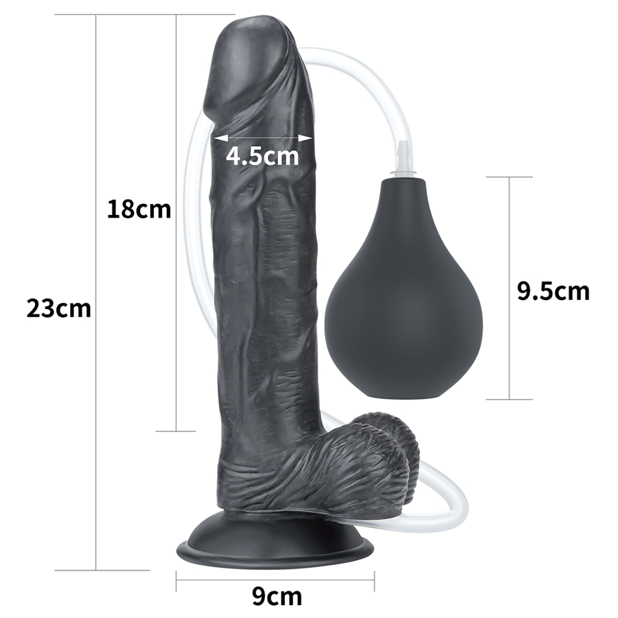 Dildo Squirt Estremo 9'' Black