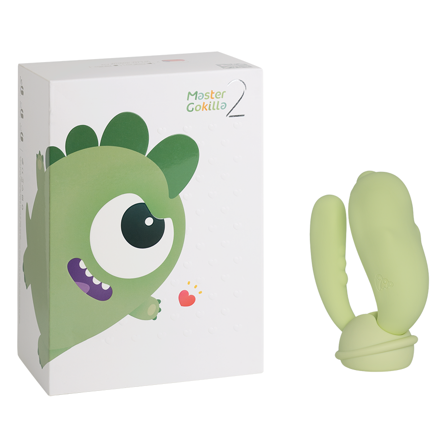 Vibrador a control remoto con APP Original Monster Pub 2 Master Gokilla Green