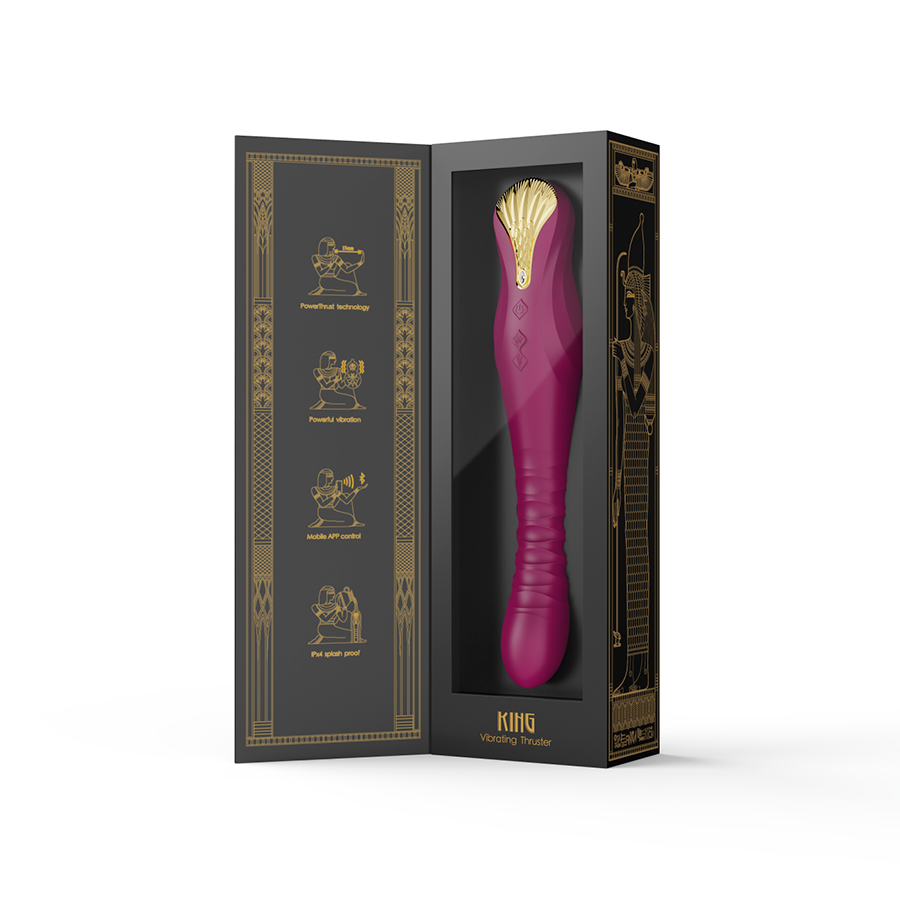 Vibrador King Velvet Purple