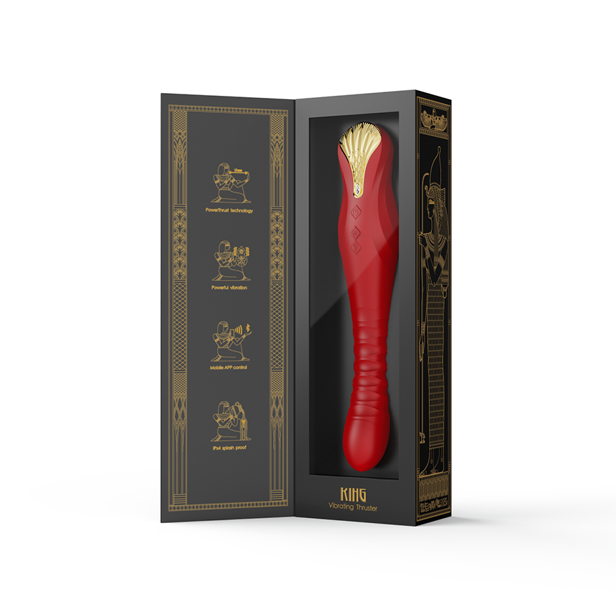 Vibrador King Wine Red