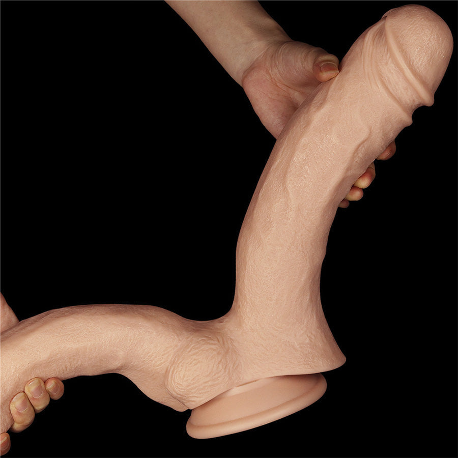 Dildo Realistic 12" Mega Double Flesh