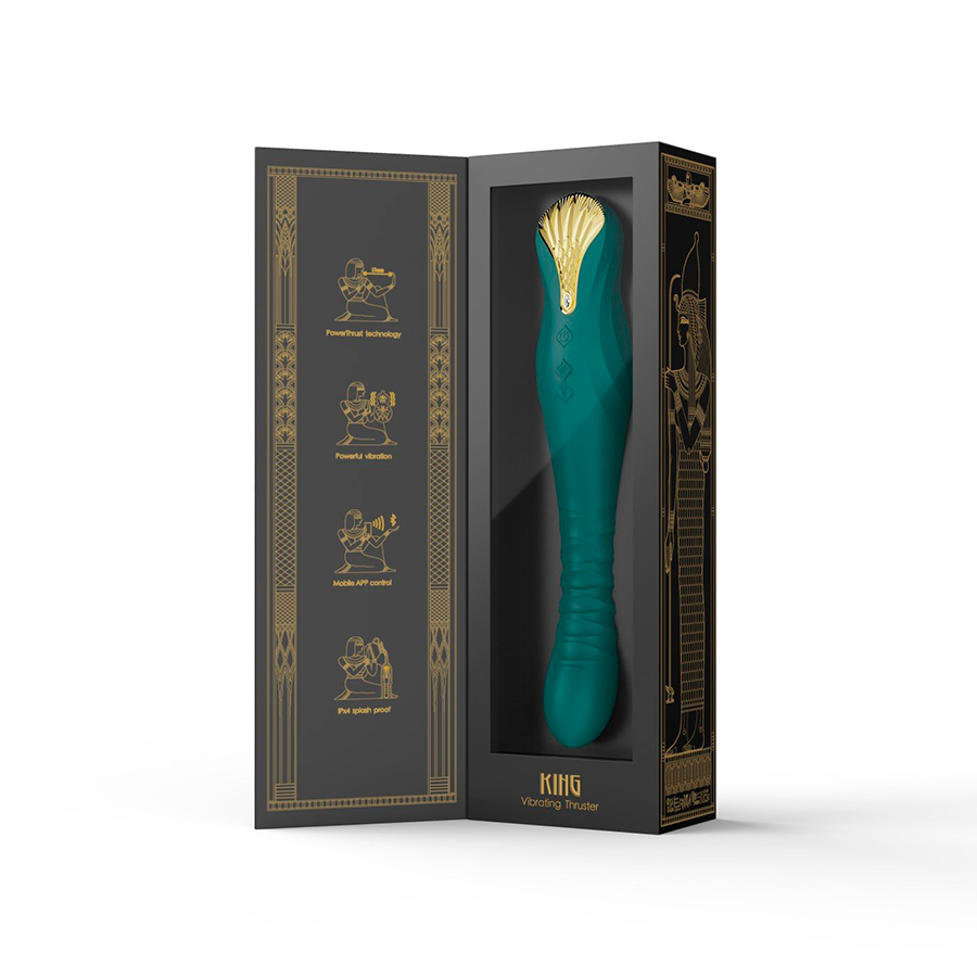 Vibrador King Turquoise Green