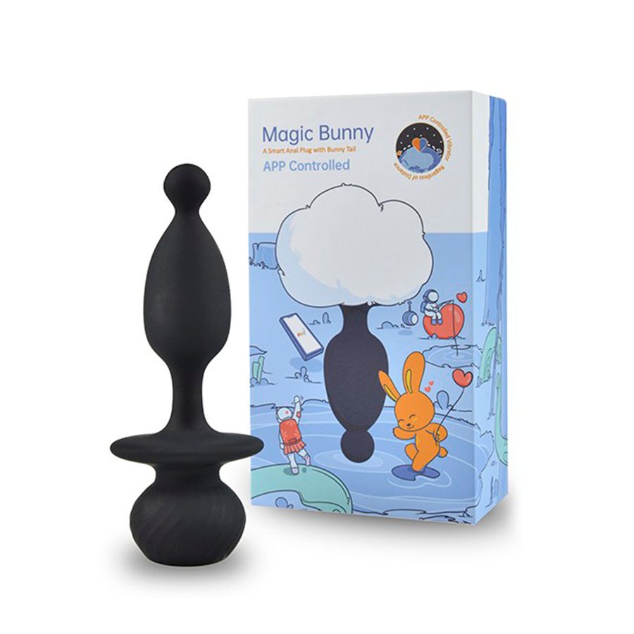 Plug Anal Vibrador con APP Magic Bunny Black